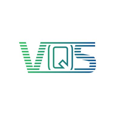 Modern VQS Logo Tasarımı. Harf VQS Minimalist, Profesyonel ve İş Kimliği için Çok Yönlü Markalaştırma Simgesi