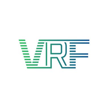 Modern VRF Logo Tasarımı. İş Kimliği için VRF Minimalist, Profesyonel ve Çok Yönlü Markalaştırma Simgesi
