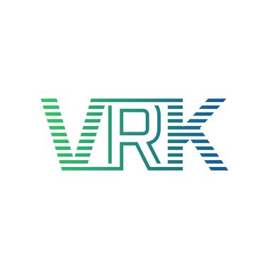 Modern VRK Logo Tasarımı. İş Kimliği için VRK Minimalist, Profesyonel ve Çok Yönlü Markalaştırma Simgesi