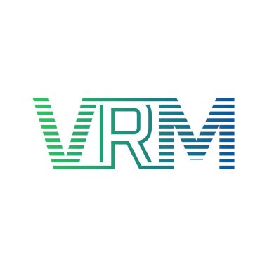 Modern VRM Logo Tasarımı. Harf VRM İş Kimliği Minimalist, Profesyonel ve Çok Yönlü Markalaştırma Simgesi