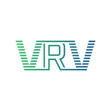 Modern VRV Logo Tasarımı. Harf VRV İş Kimliği Minimalist, Profesyonel ve Çok Yönlü Markalaştırma Simgesi