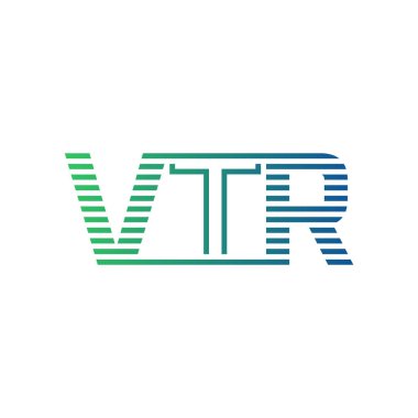 Modern VTR Logo Tasarımı. Harf VTR İş Kimliği Minimalist, Profesyonel ve Çok Yönlü Markalaştırma Simgesi