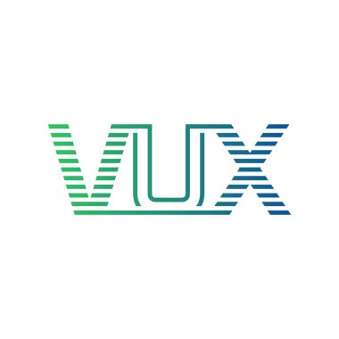 Modern VUX Logo Tasarımı. İş Kimliği için VUX Minimalist, Profesyonel ve Çok Yönlü Markalaştırma Simgesi