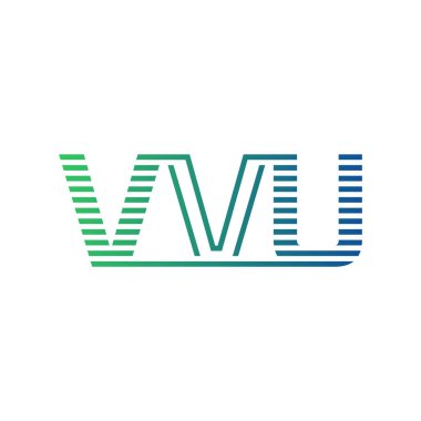 Modern VVU Logo Tasarımı. Harf VVVU İş Kimliği Minimalist, Profesyonel ve Çok Yönlü Marka Simgesi