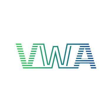 Modern VWA Logo Tasarımı. İş Kimliği için VWA Minimalist, Profesyonel ve Çok Yönlü Marka Simgesi