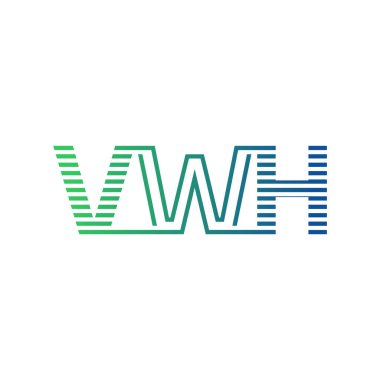 Modern VWH Logo Tasarımı. İş Kimliği için VWH Minimalist, Profesyonel ve Çok Yönlü Markalaştırma Simgesi