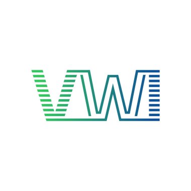 Modern VWI Logo Tasarımı. İş Kimliği için VWI Minimalist, Profesyonel ve Çok Yönlü Markalaştırma Simgesi