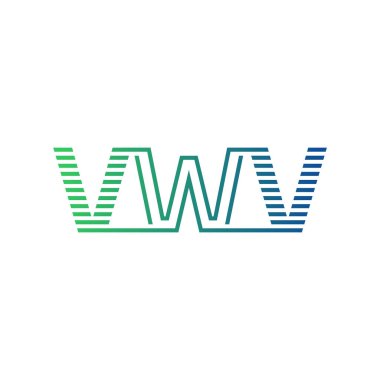 Modern VWV Logo Tasarımı. Harf VWV İş Kimliği Minimalist, Profesyonel ve Çok Yönlü Markalaştırma Simgesi