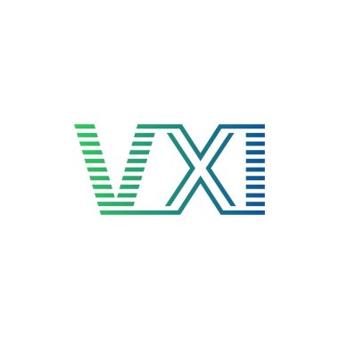 Modern VXI Logo Tasarımı. İş Kimliği için VXI Minimalist, Profesyonel ve Çok Yönlü Markalaştırma Simgesi