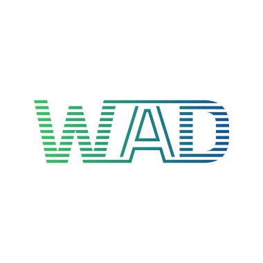 Modern WAD Logo Tasarımı. WAD Mektup Minimalist, Profesyonel ve İş Kimliği için Çok Yönlü Markalaştırma Simgesi
