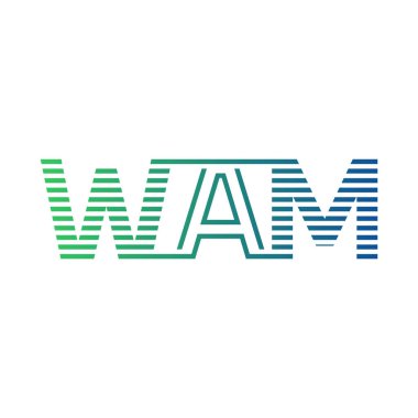 Modern WAM Logo Tasarımı. WAM Minimalist, Profesyonel ve İş Kimliği için Çok Yönlü Markalaştırma Simgesi