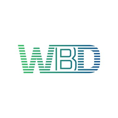 Modern WBD Logo Tasarımı. İş Kimliği için WBD Minimalist, Profesyonel ve Çok Yönlü Markalaştırma Simgesi
