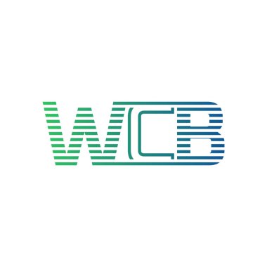 Modern WCB Logo Tasarımı. İş Kimliği için WCB Minimalist, Profesyonel ve Çok Yönlü Markalaştırma Simgesi