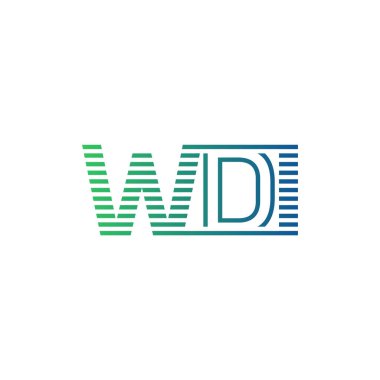 Modern WDI Logo Tasarımı. İş Kimliği için WDI Minimalist, Profesyonel ve Çok Yönlü Marka Simgesi
