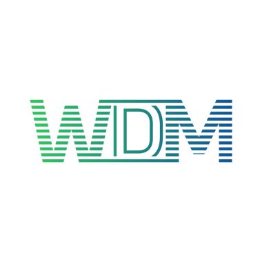 Modern WDM Logo Tasarımı. İş Kimliği için WDM Minimalist, Profesyonel ve Çok Yönlü Markalaştırma Simgesi