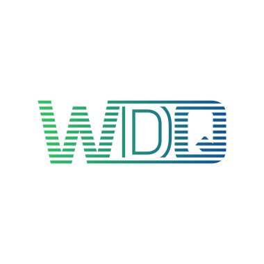 Modern WDQ Logo Tasarımı. İş Kimliği için WDQ Minimalist, Profesyonel ve Çok Yönlü Markalaştırma Simgesi