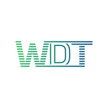Modern WDT Logo Tasarımı. İş Kimliği için WDT Minimalist, Profesyonel ve Çok Yönlü Markalaştırma Simgesi