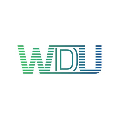 Modern WDU Logo Tasarımı. İş Kimliği için WDU Minimalist, Profesyonel ve Çok Yönlü Marka Simgesi
