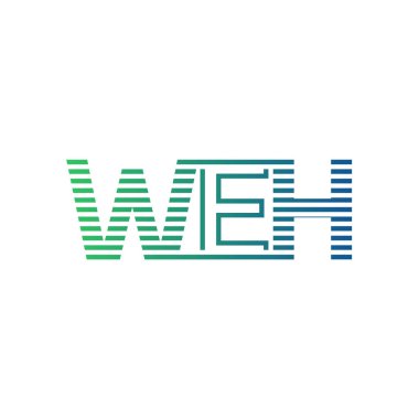 Modern WEH Logo Tasarımı. WEH Minimalist, Profesyonel ve İş Kimliği için Çok Yönlü Markalaştırma Simgesi