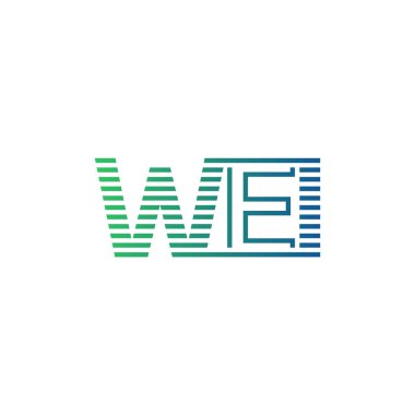 Modern WEI Logo Tasarımı. WEI Minimalist, Profesyonel ve İş Kimliği için Çok Yönlü Markalaştırma Simgesi
