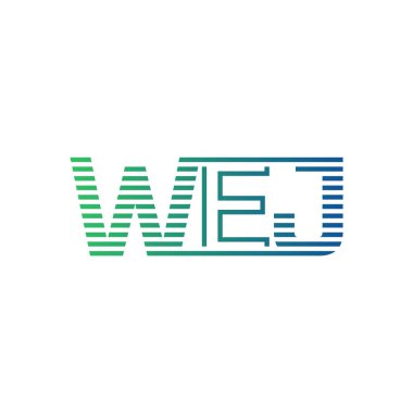 Modern WEJ Logo Tasarımı. WEJ Mektubu İş Kimliği Minimalist, Profesyonel ve Çok Yönlü Markalaştırma Simgesi