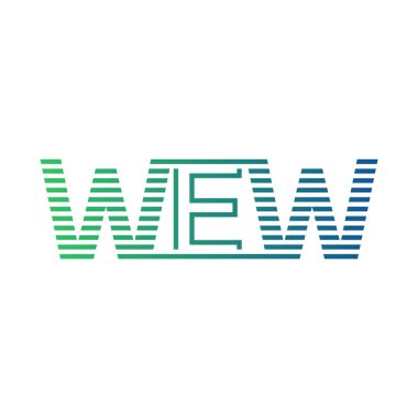 Modern Wew Logo Tasarımı. WEW Minimalist, Profesyonel ve İş Kimliği için Çok Yönlü Markalaştırma Simgesi