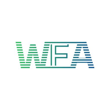 Modern WFA Logo Tasarımı. İş Kimliği için WFA Minimalist, Profesyonel ve Çok Yönlü Markalaştırma Simgesi