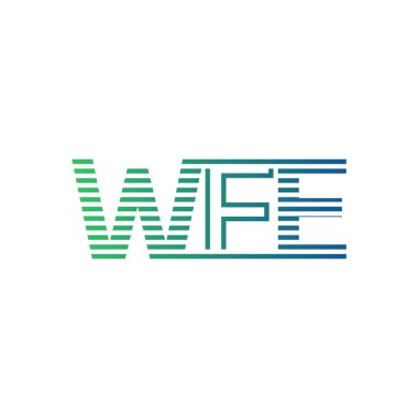 Modern WFE Logo Tasarımı. İş Kimliği için WFE Minimalist, Profesyonel ve Çok Yönlü Markalaştırma Simgesi