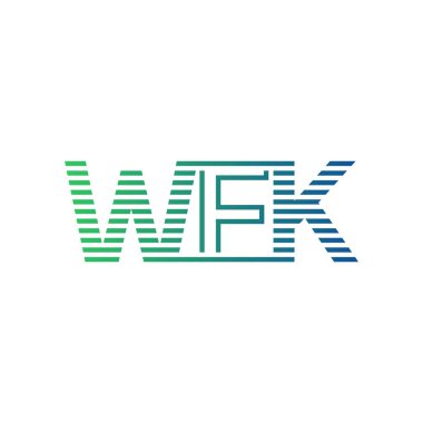 Modern WFK Logo Tasarımı. İş Kimliği için WFK Minimalist, Profesyonel ve Çok Yönlü Marka Simgesi