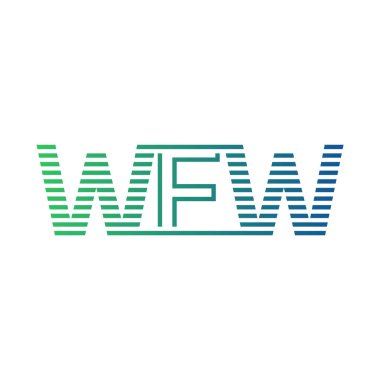 Modern WFW Logo Tasarımı. İş Kimliği için WFW Minimalist, Profesyonel ve Çok Yönlü Markalaştırma Simgesi