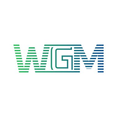 Modern WGM Logo Tasarımı. İş Kimliği için WGM Minimalist, Profesyonel ve Çok Yönlü Markalaştırma Simgesi