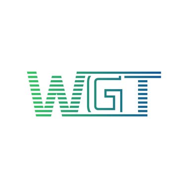 Modern WGT Logo Tasarımı. İş Kimliği için WGT Minimalist, Profesyonel ve Çok Yönlü Markalaştırma Simgesi