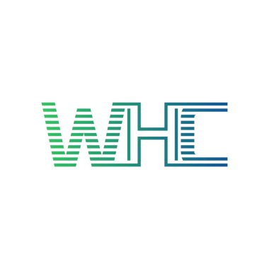 Modern WHC Logo Tasarımı. WHC Minimalist, Profesyonel ve İş Kimliği için Çok Yönlü Markalaştırma Simgesi