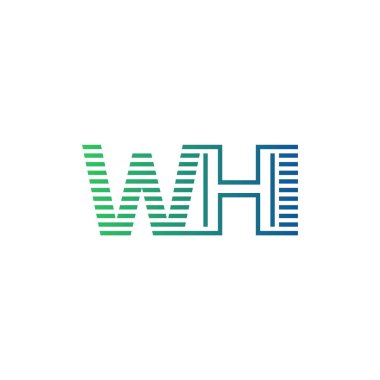 Modern WHI Logo Tasarımı. WHI Minimalist, Profesyonel ve İş Kimliği için Çok Yönlü Markalaştırma Simgesi