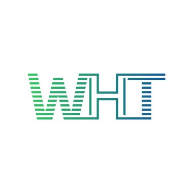 Modern WHT Logo Tasarımı. WHT Minimalist, Profesyonel ve İş Kimliği için Çok Yönlü Markalaştırma Simgesi