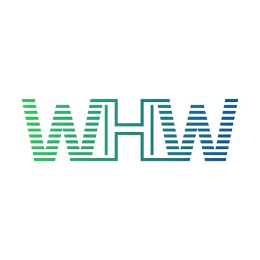Modern WHW Logo Tasarımı. WHW Minimalist, Profesyonel ve İş Kimliği için Çok Yönlü Markalaştırma Simgesi