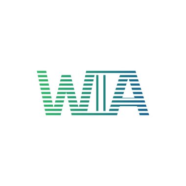 Modern WIA Logo Tasarımı. Harf WIA Minimalist, Profesyonel ve İşletme Kimliği İçin Çok Yönlü Marka Simgesi