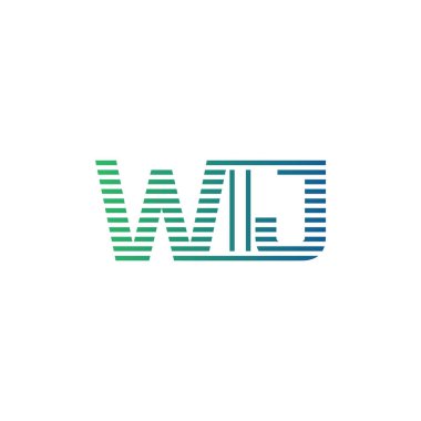 Modern WIJ Logo Tasarımı. İş Kimliği için WIJ Minimalist, Profesyonel ve Çok Yönlü Markalaştırma Simgesi