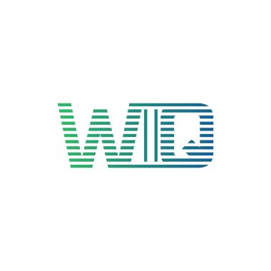 Modern WIQ Logo Tasarımı. Harf WIQ Minimalist, Profesyonel ve İş Kimliği için Çok Yönlü Markalaştırma Simgesi