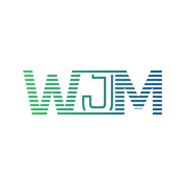 Modern WJM Logo Tasarımı. İş Kimliği için WJM Minimalist, Profesyonel ve Çok Yönlü Marka Simgesi