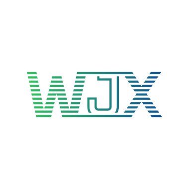 Modern WJX Logo Tasarımı. İş Kimliği için WJX Minimalist, Profesyonel ve Çok Yönlü Markalaştırma Simgesi