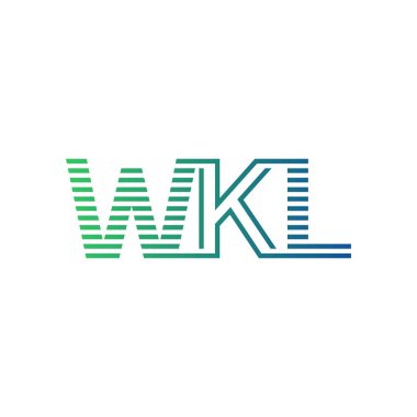 Modern WKL Logo Tasarımı. İş Kimliği için WKL Minimalist, Profesyonel ve Çok Yönlü Markalaştırma Simgesi