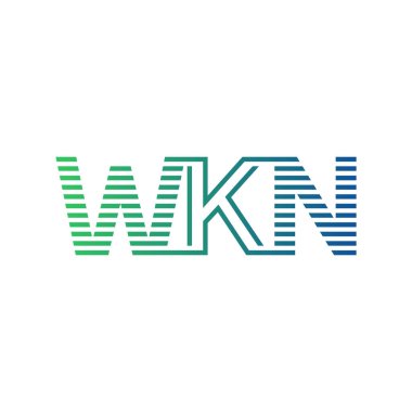 Modern WKN Logo Tasarımı. İş Kimliği için WKN Minimalist, Profesyonel ve Çok Yönlü Markalaştırma Simgesi