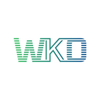 Modern WKO Logo Tasarımı. İş Kimliği için WKO Minimalist, Profesyonel ve Çok Yönlü Markalaştırma Simgesi