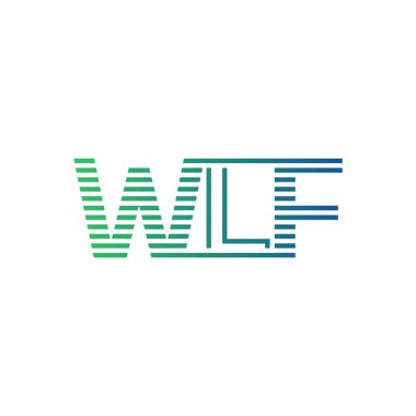 Modern WLF Logo Tasarımı. İş Kimliği için WLF Minimalist, Profesyonel ve Çok Yönlü Markalaştırma Simgesi
