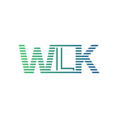 Modern WLK Logo Tasarımı. İş Kimliği için WLK Minimalist, Profesyonel ve Çok Yönlü Marka Simgesi