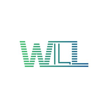 Modern WLL Logo Tasarımı. İş Kimliği için WLL Minimalist, Profesyonel ve Çok Yönlü Markalaştırma Simgesi