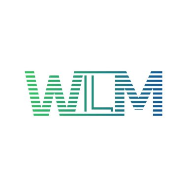 Modern WLM Logo Tasarımı. İş Kimliği için WLM Minimalist, Profesyonel ve Çok Yönlü Marka Simgesi