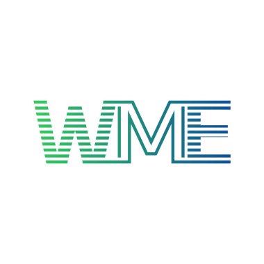 Modern WME Logo Tasarımı. Harf WME İş Kimliği Minimalist, Profesyonel ve Çok Yönlü Markalaştırma Simgesi