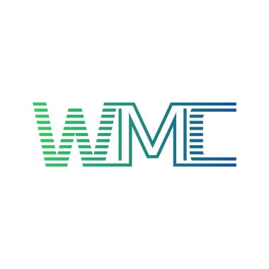 Modern WMC Logo Tasarımı. İş Kimliği için WMC Minimalist, Profesyonel ve Çok Yönlü Markalaştırma Simgesi